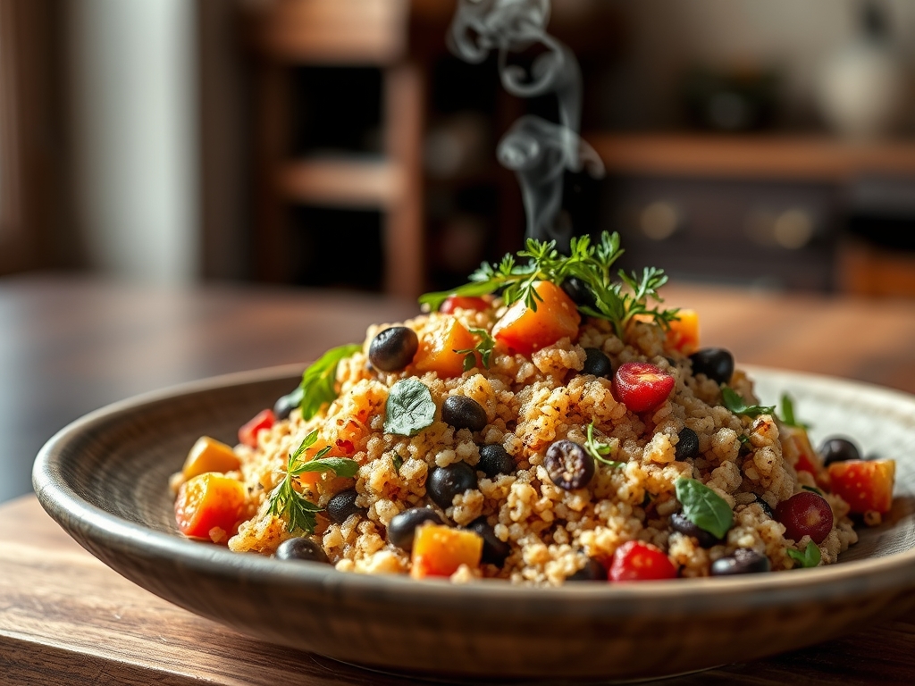 Ensalada de quinoa y frutos secos
