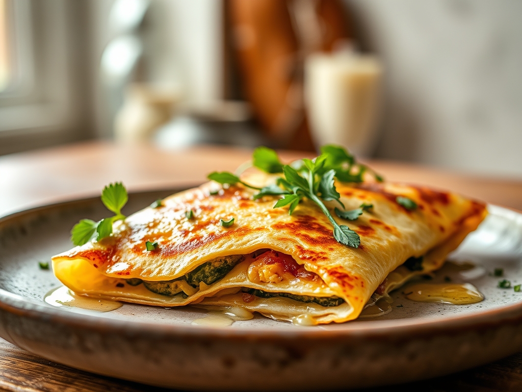 Quesadillas de espinacas y queso