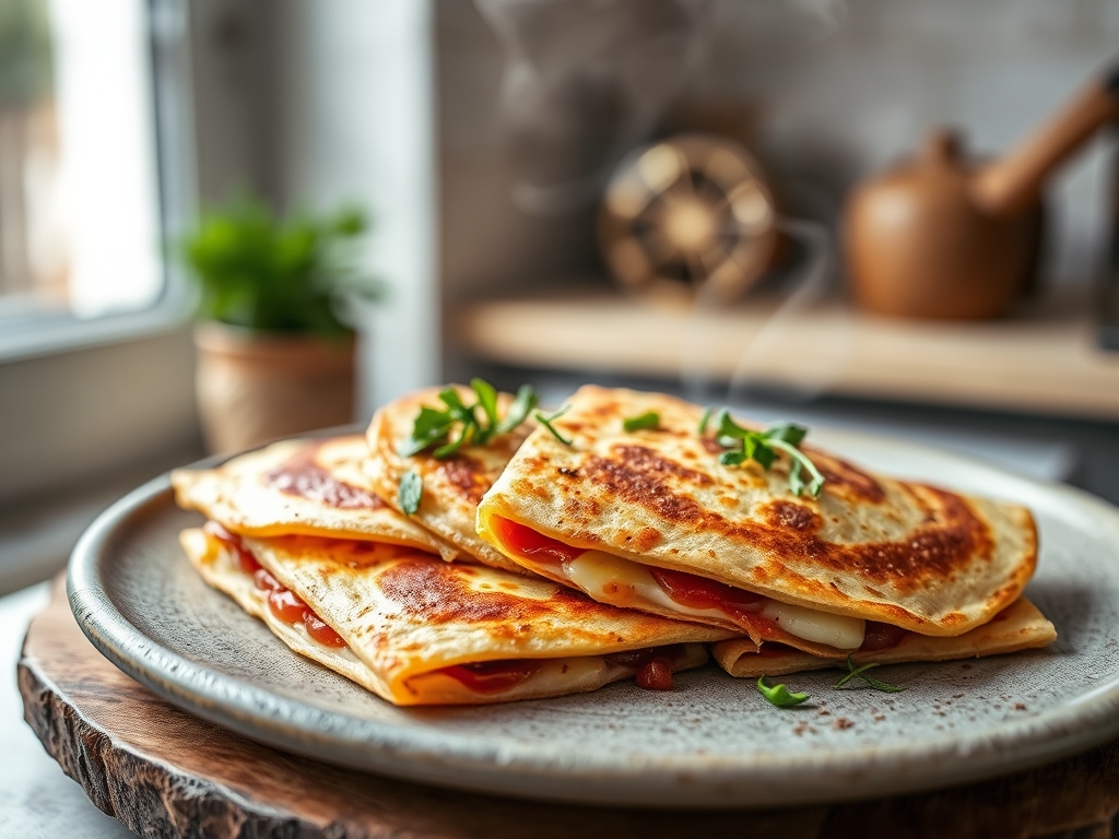 Quesadillas de jamón y queso
