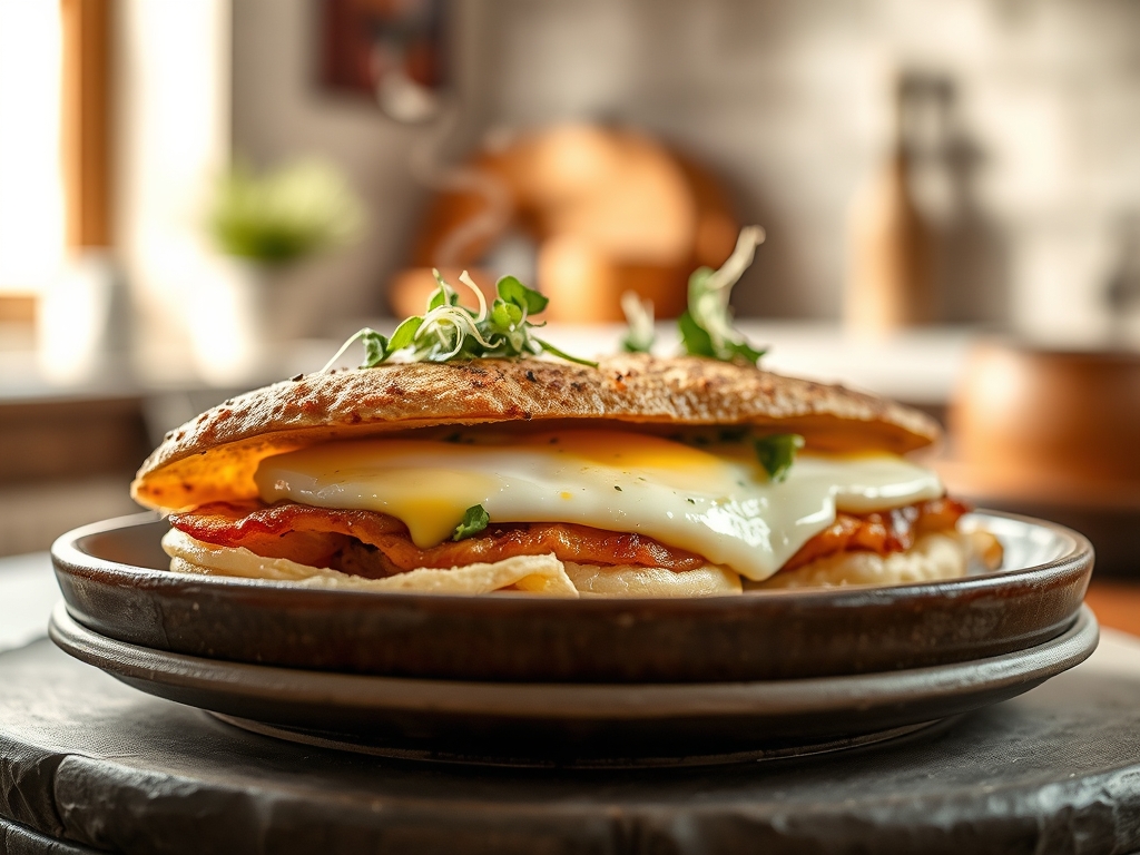 Sándwich de huevo duro y mayo