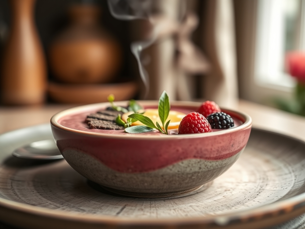 Smoothie bowl de fresa