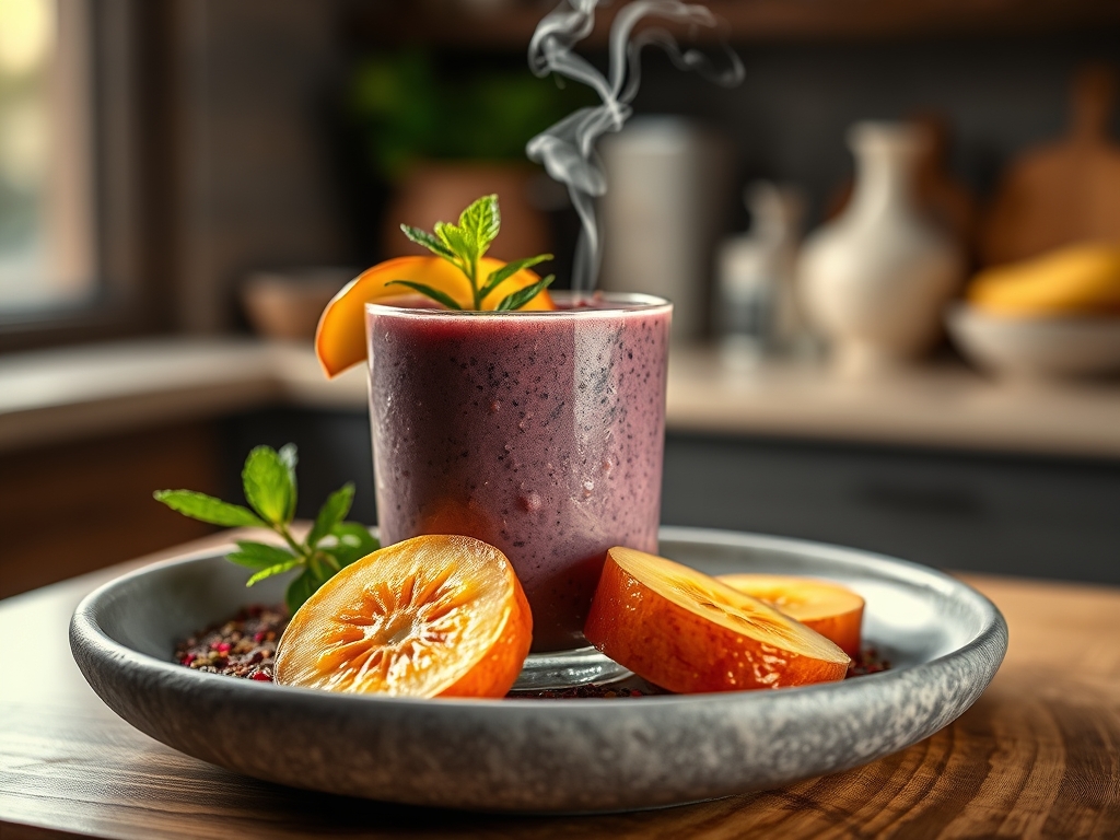 Smoothie de açai y plátano
