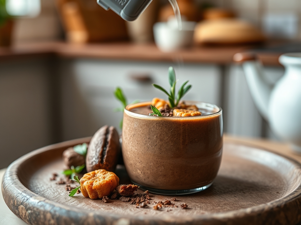 Smoothie de chocolate y cacahuete