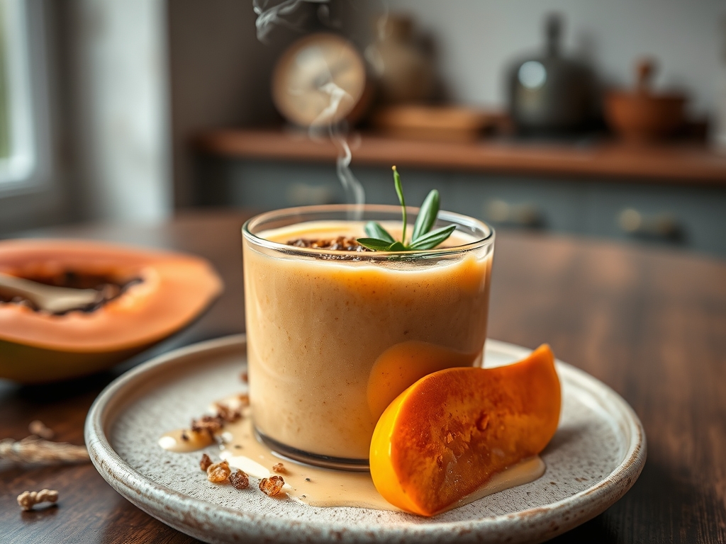 Smoothie de papaya y coco