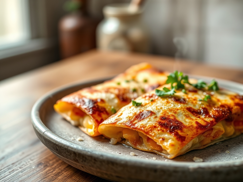 Quesadillas de ternera y queso