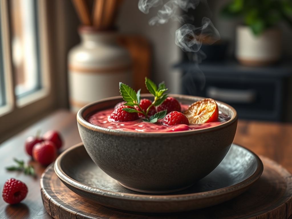 Smoothie bowl de frutos rojos