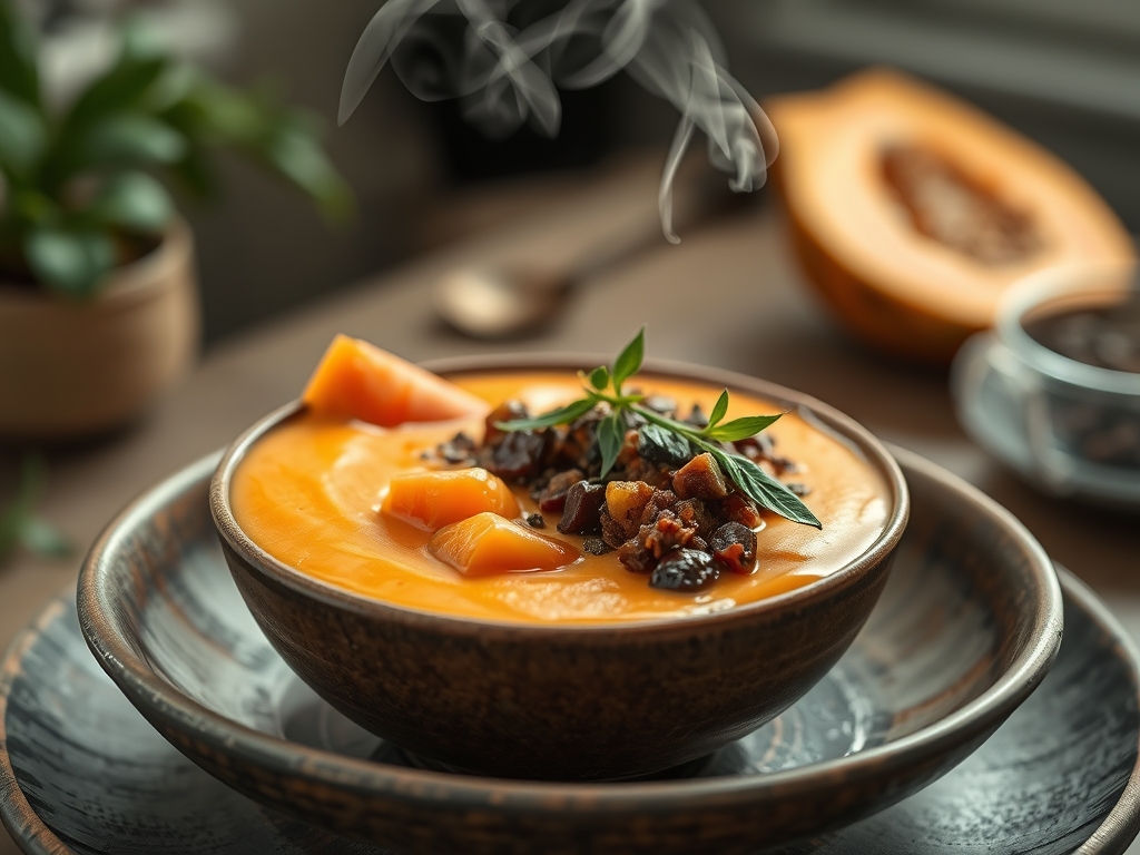 Smoothie bowl de papaya