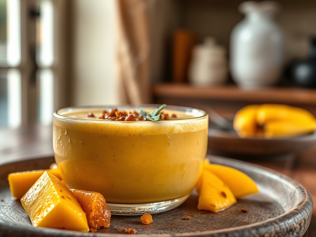 Smoothie de mango y espinacas