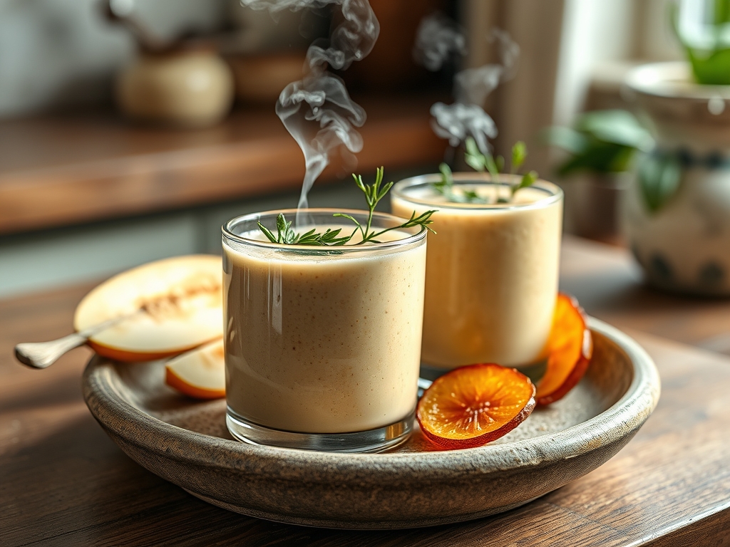 Smoothie de manzana y avena
