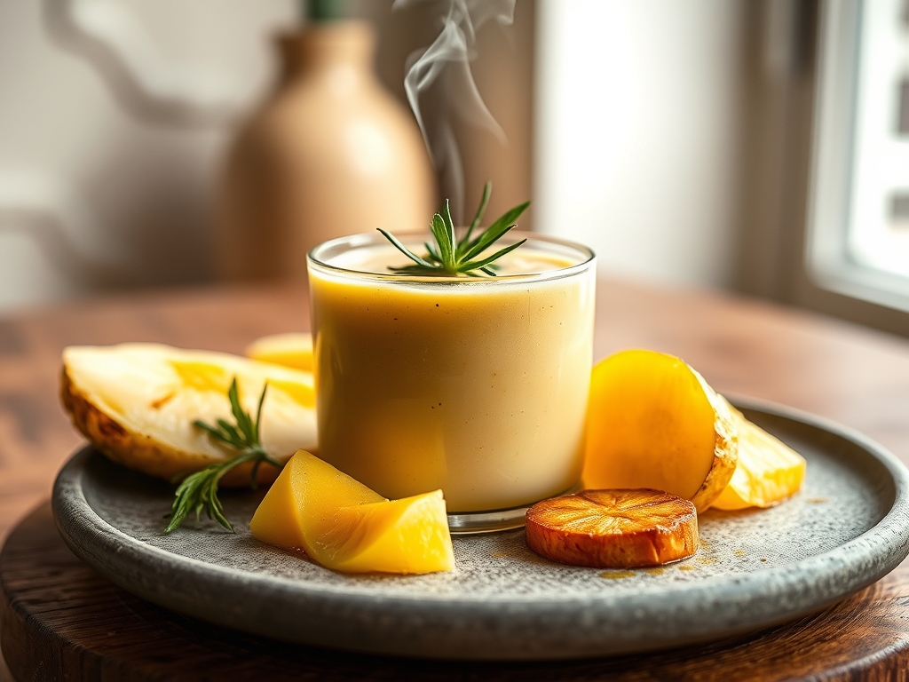 Smoothie de piña y jengibre